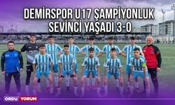 Demirspor U17 Şampiyonluk Sevinci Yaşadı 3-0