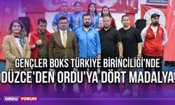 Gençler Boks Türkiye Birinciliği'nde Düzce'den Ordu'ya Dört Madalya