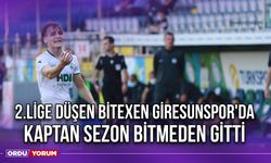 2.Lige Düşen Bitexen Giresunspor'da Kaptan Sezon Bitmeden Gitti