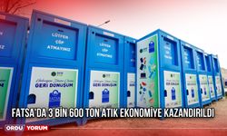 Fatsa'da 3 Bin 600 Ton Atık Ekonomiye Kazandırıldı