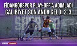 Fidangörspor Play-Off'a Adımladı, Galibiyet Son Anda Geldi 2-3