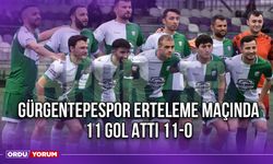 Gürgentepespor Erteleme Maçında 11 Gol Attı 11-0