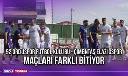 52 Orduspor Futbol Kulübü - Çimentaş Elazığspor Maçları Farklı Bitiyor