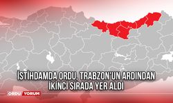 İstihdamda Ordu, Trabzon'un Ardından İkinci Sırada Yer Aldı