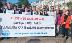 KESK Ordu Şubesi İsrail’i Lanetledi