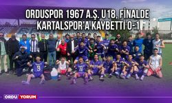 Orduspor 1967 A.Ş. U18, Finalde Kartalspor'a Kaybetti 0-1