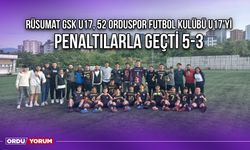 Rüsumat GSK U17, 52 Orduspor Futbol Kulübü U17'yi Penaltılarla Geçti 5-3