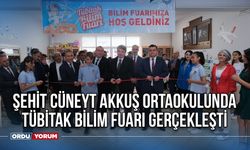 Şehit Cüneyt Akkuş Ortaokulunda TÜBİTAK bilim fuarı gerçekleşti