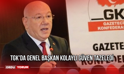 TGK'da Genel Başkan Kolaylı Güven Tazeledi