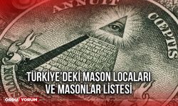 Türkiye'deki mason locaları ve masonlar listesi