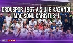 Orduspor 1967 A.Ş.U18 Kazandı, Maç Sonu Karıştı 3-1