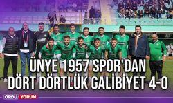 Ünye 1957 Spor'dan Dört Dörtlük Galibiyet 4-0