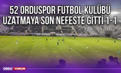 52 Orduspor Futbol Kulübü Uzatmaya Son Nefeste Gitti 1-1