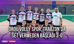 Ordu Voley Spor Trabzon'da Set Vermeden Başladı 3-0