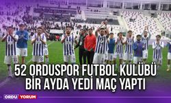 52 Orduspor Futbol Kulübü Bir Ayda Yedi Maç Yaptı