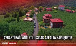 Aybastı Bağlantı Yolu Sıcak Asfalta Kavuşuyor