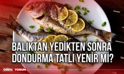 Balıktan yedikten sonra dondurma tatlı yenir mi?