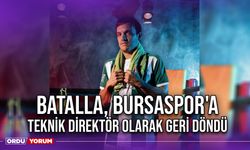 Batalla, Bursaspor'a Teknik Direktör Olarak Geri Döndü