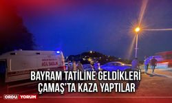 Bayram Tatiline Geldikleri Çamaş’ta Kaza Yaptılar