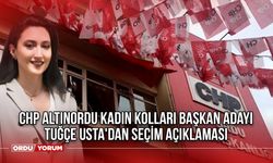 CHP Altınordu Kadın Kolları Başkan Adayı Tuğçe Usta'dan Seçim Açıklaması