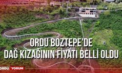 Ordu Boztepe De Dağ Kızağının Fiyatı Belli Oldu