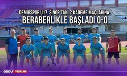 Demirspor U17, Sinop'taki 2.Kademe Maçlarına Beraberlikle Başladı 0-0