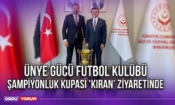 Ünye Gücü Futbol Kulübü Şampiyonluk Kupası 'Kıran' Ziyaretinde