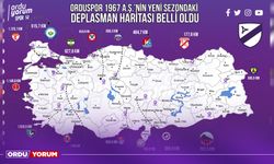 Orduspor 1967 A.Ş.'nin Yeni Sezondaki Deplasman Haritası Belli Oldu