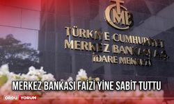 Merkez Bankası Faizi Yine Sabit Tuttu