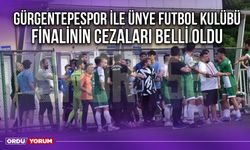 Gürgentepespor ile Ünye Futbol Kulübü Finalinin Cezaları Belli Oldu