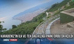 Karadeniz'in ilk ve tek dağ kızağı parkı Ordu'da açıldı