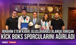 İbrahim Etem Kibar Uluslararası Alanda Yarışan Kick Boks Sporcularını Ağırladı