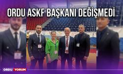 Ordu ASKF Başkanı Değişmedi