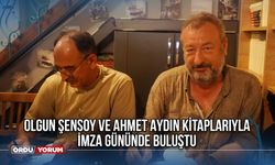 Olgun Şensoy ve Ahmet Aydın Kitaplarıyla İmza Gününde Buluştu