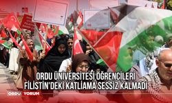 Ordu Üniversitesi öğrencileri Filistin'deki Katliama Sessiz Kalmadı