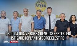 Ordu'da Oda ve Borsa Genel Sekreterleri İstişare Toplantısı Gerçekleştirdi