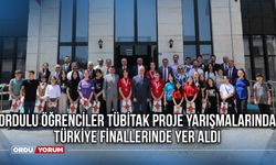 Ordulu Öğrenciler TÜBİTAK Proje Yarışmalarında Türkiye Finallerinde Yer Aldı