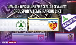 UEFA'dan Türk Kulüplerine Cezalar Devam Etti, Orduspor'a Temiz Raporu Çıktı