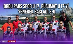 Ordu Pars Spor U17, Rüsumat U17'yi Yenerek Başladı 3-0