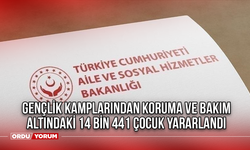 Gençlik kamplarından koruma ve bakım altındaki 14 bin 441 çocuk yararlandı