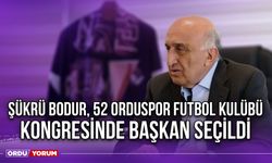 Şükrü Bodur, 52 Orduspor Futbol Kulübü Kongresinde Başkan Seçildi