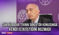 Şükrü Bodur Teknik Direktör Konusunda Kendi İstatistiğini Bozmadı