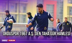 Orduspor 1967 A.Ş.'den Taha Gür Hamlesi