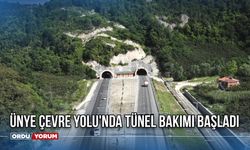 Ünye Çevre Yolu'nda Tünel Bakımı Başladı