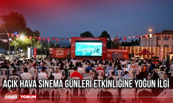 Açık hava sinema günleri etkinliğine yoğun ilgi