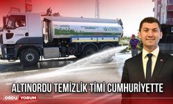 Altınordu Temizlik Timi Cumhuriyette