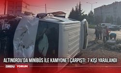 Altınordu'da Minibüs ile Kamyonet Çarpıştı: 7 Kişi Yaralandı