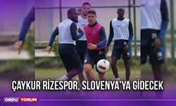 Çaykur Rizespor, Slovenya'ya Gidecek