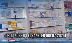 Ordu Nöbetçi Eczaneler (08.07.2024)