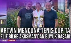 Artvin Mençuna Tenis Cup'ta, Elif Bilge Akosman'dan Büyük Başarı